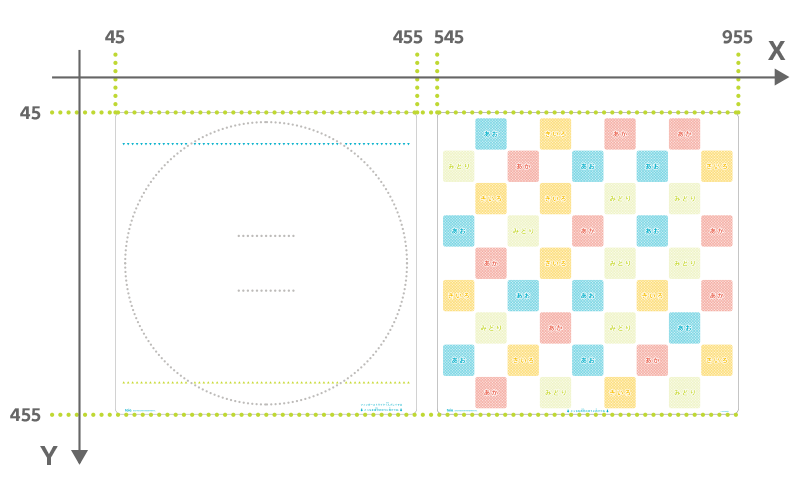 ID detection coordinate system
